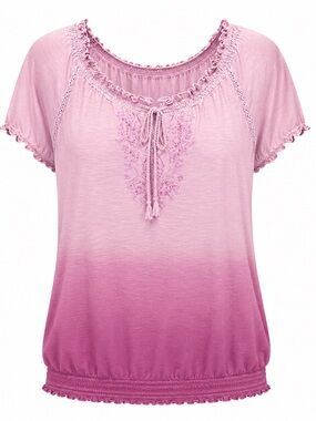 🍇 Lane Bryant Pink Ombre Blouse